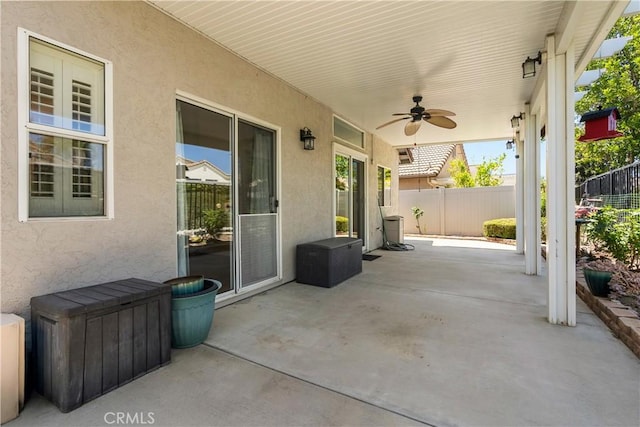 23998 Via Astuto, Murrieta, CA 92562 - view of patio with a ceiling fan