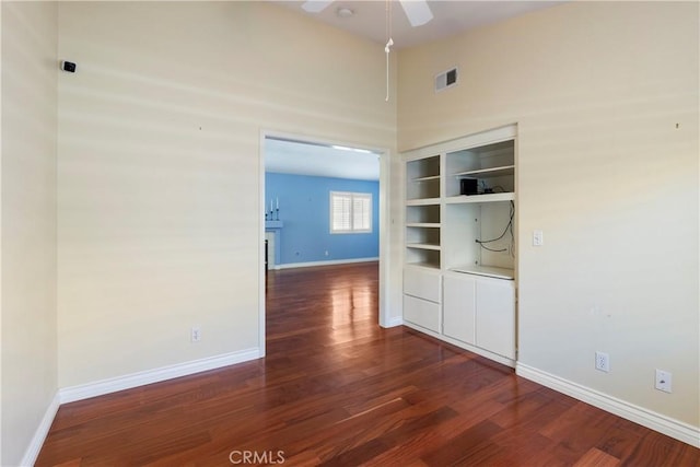 23998 Via Astuto, Murrieta, CA 92562 - unfurnished room with wood finished floors and a ceiling fan