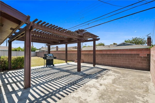 6433 San Marcos Way, Buena Park, CA 90620 - fenced backyard featuring a pergola, a patio, and a grill