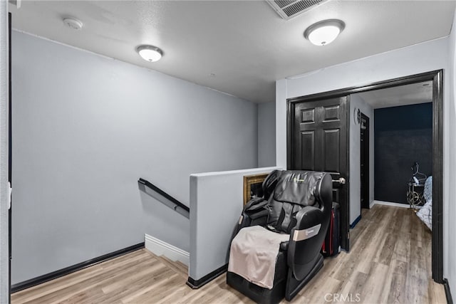 26120 Goldman Pl, Saugus, CA 91350 - hall featuring an upstairs landing and wood finished floors