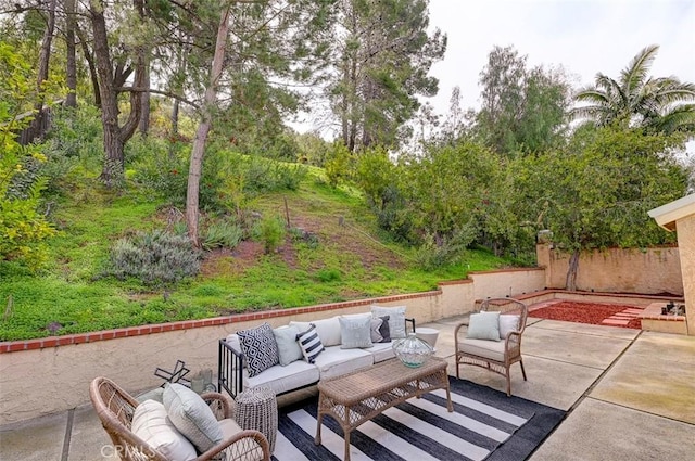 21812 Raintree Ln, Lake Forest, CA 92630 - view of patio / terrace featuring an outdoor living space