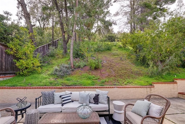 21812 Raintree Ln, Lake Forest, CA 92630 - view of patio featuring an outdoor living space