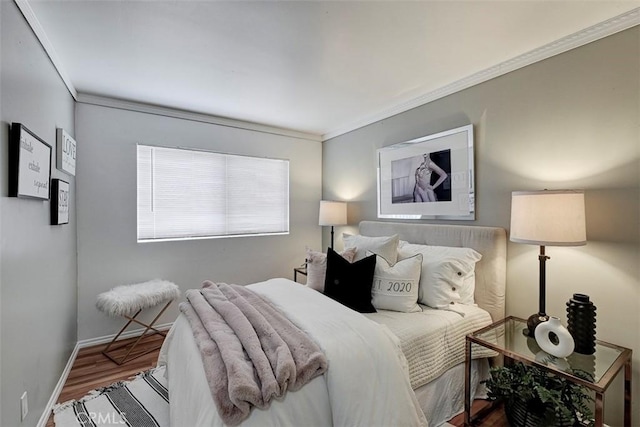 21812 Raintree Ln, Lake Forest, CA 92630 - bedroom featuring crown molding and wood finished floors