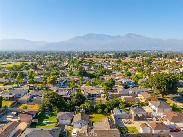 950 E Yale St, Ontario, CA 91764 - aerial perspective of suburban area with a mountain backdrop
