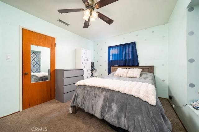 950 E Yale St, Ontario, CA 91764 - carpeted bedroom with a ceiling fan