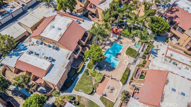 1480 W Edgehill Rd Unit 58, San Bernardino, CA 92405 - drone / aerial view of a pool