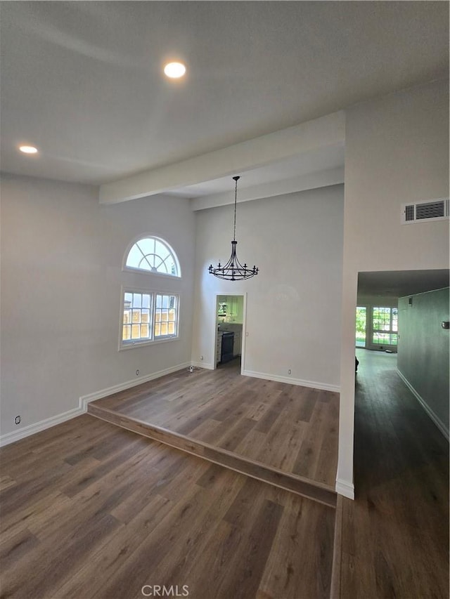 10281 Kings St, Los Alamitos, CA 90720 - unfurnished dining area with wood finished floors, a fireplace, plenty of natural light, and recessed lighting