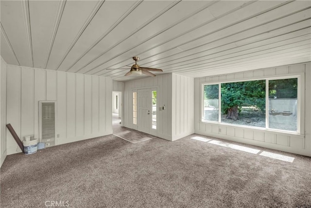 22550 Shady Grove Rd, Middletown, CA 95461 - unfurnished living room featuring carpet and ceiling fan