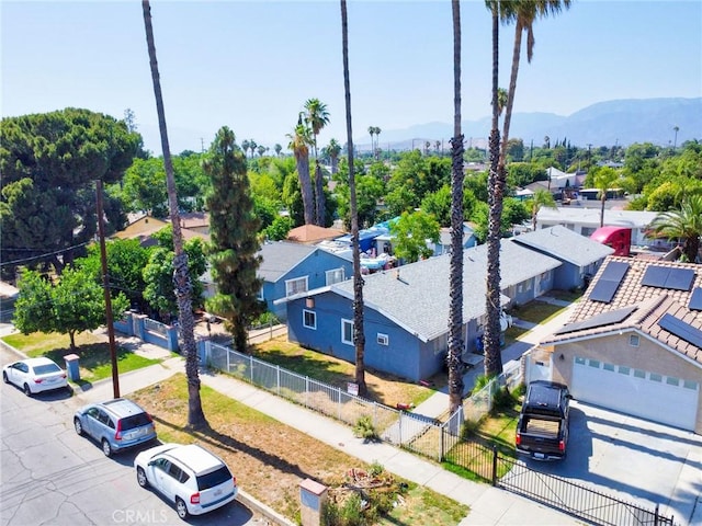188 E 11th St Unit 1-4, San Bernardino, CA 92410 - aerial view of residential area with a mountain backdrop