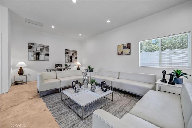17106 Donmetz St, Granada Hills, CA 91344 - carpeted living room featuring recessed lighting