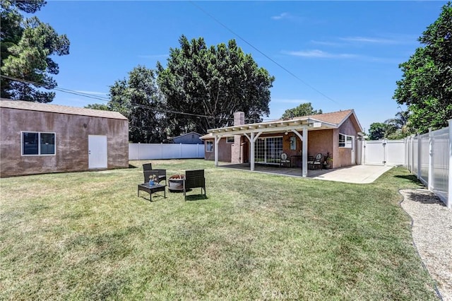 17106 Donmetz St, Granada Hills, CA 91344 - fenced backyard featuring a patio and a gate