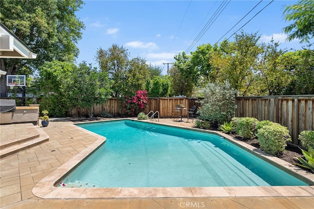 11212 Brunswick Way N, Tustin, CA 92705 - view of pool featuring a patio and a fenced backyard