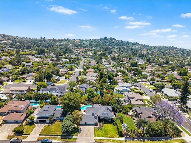 11212 Brunswick Way N, Tustin, CA 92705 - aerial perspective of suburban area with a pool