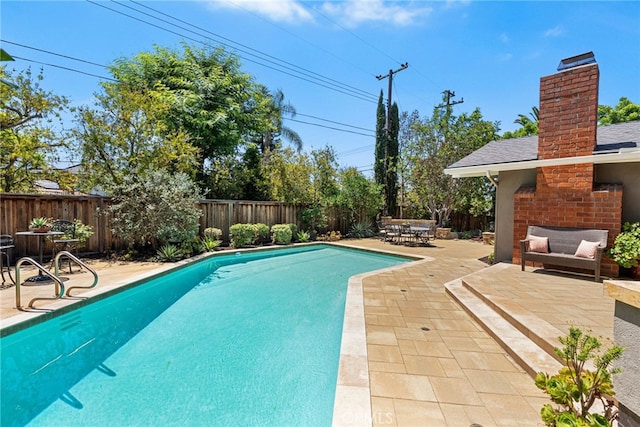 11212 Brunswick Way N, Tustin, CA 92705 - view of pool featuring a patio area and a fenced backyard