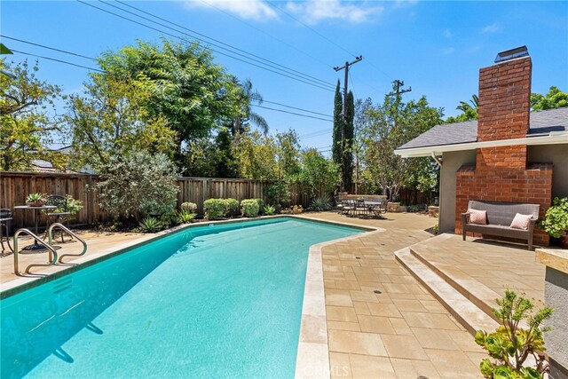 11212 Brunswick Way N, Tustin, CA 92705 - view of pool featuring a patio area and a fenced backyard