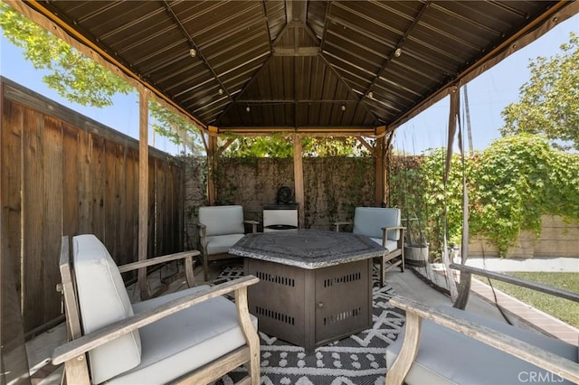943 Miraflores Dr, Corona, CA 92882 - fenced backyard featuring a gazebo