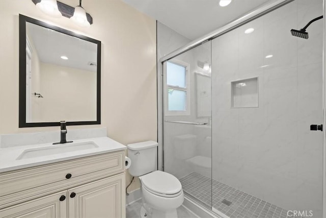 268 S Norton Ave, Los Angeles, CA 90004 - full bathroom with vanity and a stall shower