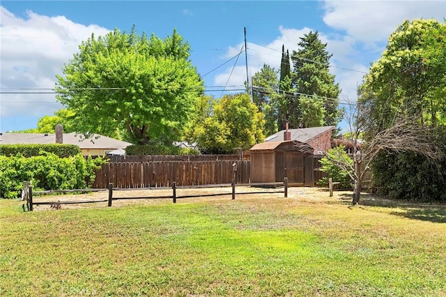 512 S Crawford Ave, Willows, CA 95988 - fenced backyard with a shed