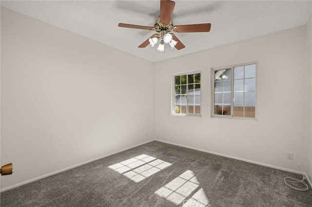 12751 9th St, Garden Grove, CA 92840 - carpeted empty room featuring ceiling fan and a textured ceiling