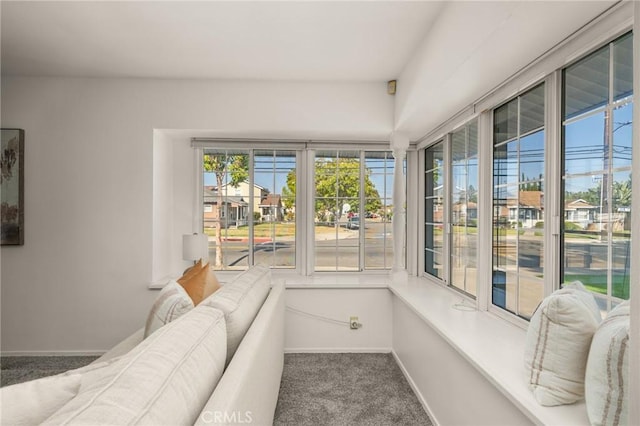 12751 9th St, Garden Grove, CA 92840 - living area featuring baseboards and carpet floors