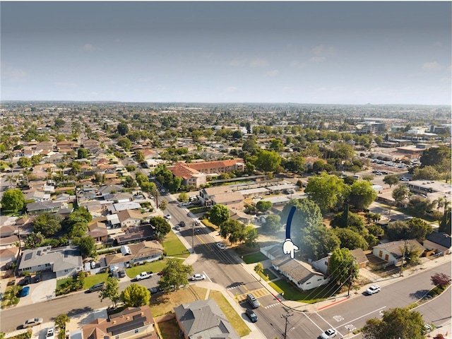 12751 9th St, Garden Grove, CA 92840 - aerial view of property and surrounding area with nearby suburban area