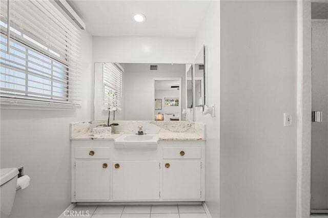 12751 9th St, Garden Grove, CA 92840 - bathroom with vanity and tile patterned flooring