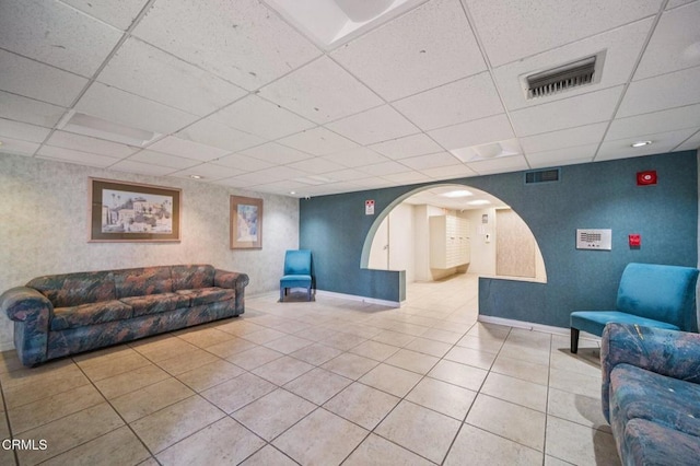 7211 Cozycroft Ave Unit 40, Winnetka, CA 91306 - building lobby with a paneled ceiling
