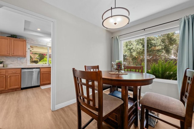 764 Barsby St, Vista, CA 92084 - dining room with light wood finished floors and recessed lighting