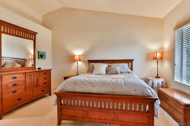 11368 Via Rancho San Diego Unit C, El Cajon, CA 92019 - carpeted bedroom featuring lofted ceiling and multiple windows