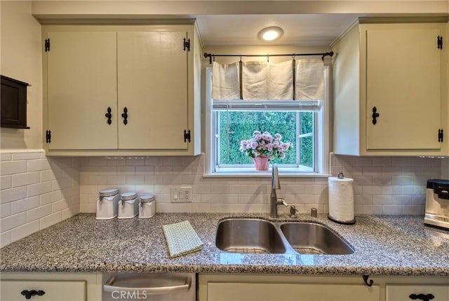 430 N Canyon Blvd, Monrovia, CA 91016 - kitchen with dishwasher, tasteful backsplash, and light stone countertops