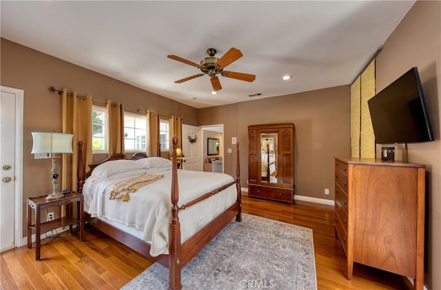 430 N Canyon Blvd, Monrovia, CA 91016 - bedroom with light wood-type flooring and recessed lighting