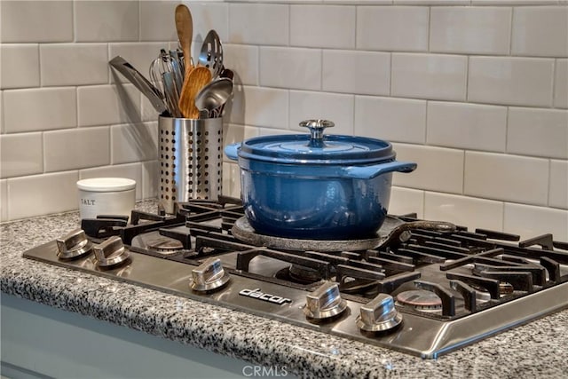430 N Canyon Blvd, Monrovia, CA 91016 - kitchen view of tasteful backsplash and stainless steel gas stovetop