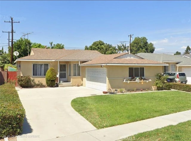 11505 Elmhurst Dr, Norwalk, CA 90650 - ranch-style house with driveway, stucco siding, and a garage