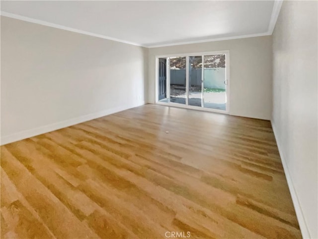 1564 Tanglewood Ln Unit 11, Escondido, CA 92029 - spare room featuring ornamental molding and wood finished floors