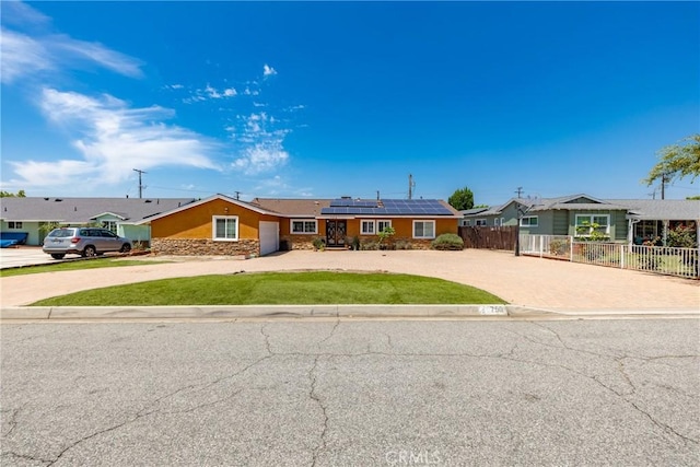 759 S Briargate Ln, Covina, CA 91723 - ranch-style house featuring driveway and solar panels