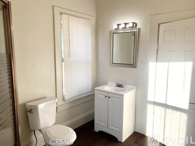 340 E Main St, San Jacinto, CA 92583 - bathroom with vanity and wood finished floors