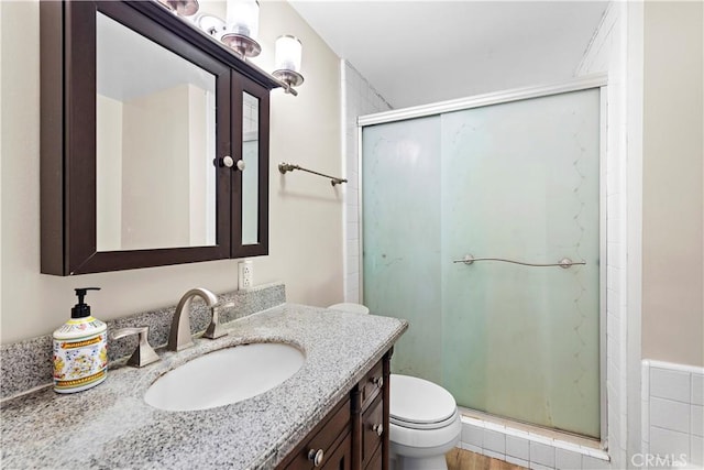 4690 Larwin Ave, Cypress, CA 90630 - bathroom with vanity and a stall shower