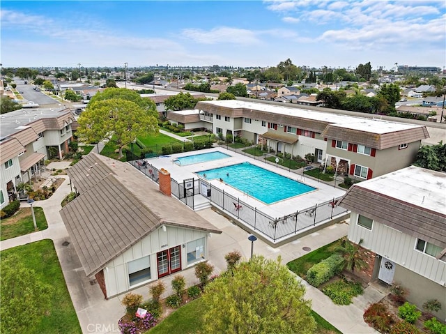 4690 Larwin Ave, Cypress, CA 90630 - drone / aerial view of a pool area