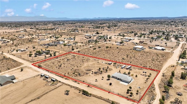 6643 Avenal St, Phelan, CA 92371 - view of rural area featuring property parcel outlined