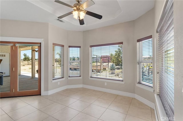 6643 Avenal St, Phelan, CA 92371 - unfurnished room with ceiling fan and light tile patterned floors