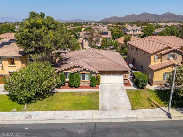 30355 Lamplighter Ln, Menifee, CA 92584 - aerial view of residential area featuring a mountain backdrop