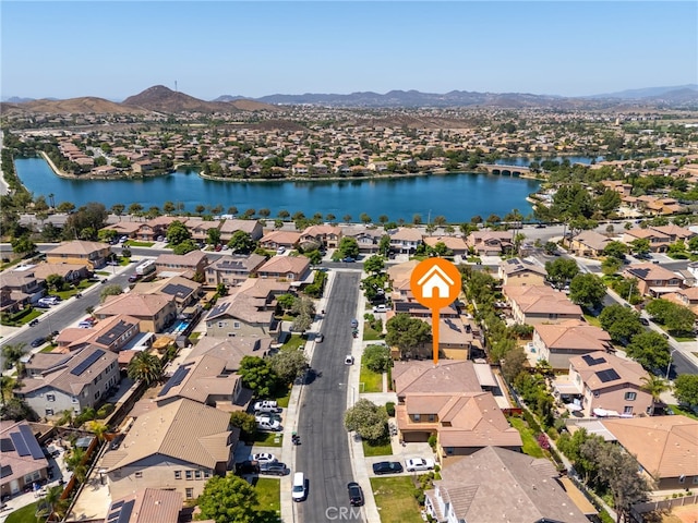 30355 Lamplighter Ln, Menifee, CA 92584 - aerial perspective of suburban area featuring a water and mountain view