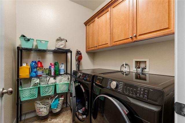 30355 Lamplighter Ln, Menifee, CA 92584 - washroom with washer and clothes dryer and cabinet space