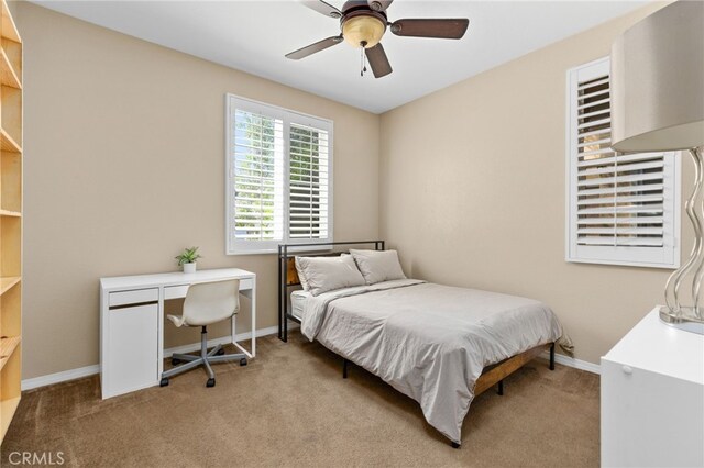 30355 Lamplighter Ln, Menifee, CA 92584 - bedroom featuring carpet flooring and a ceiling fan