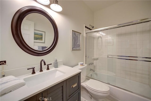 1910 Fixlini St, San Luis Obispo, CA 93401 - bathroom with vanity and enclosed tub / shower combo