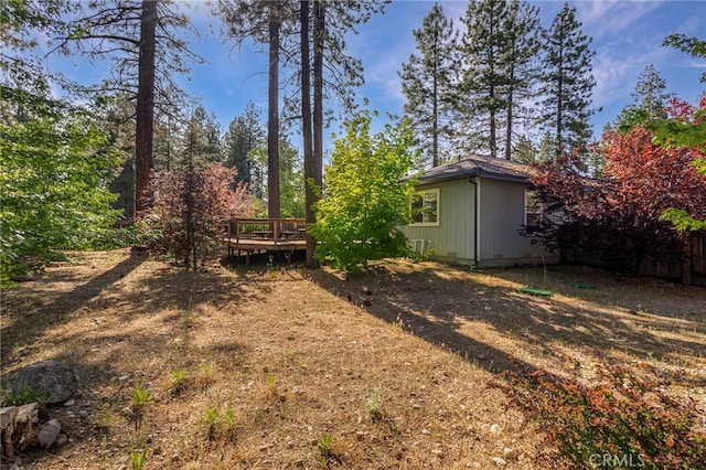 438 Watson Rd, Chester, CA 96020 - view of yard featuring a wooden deck