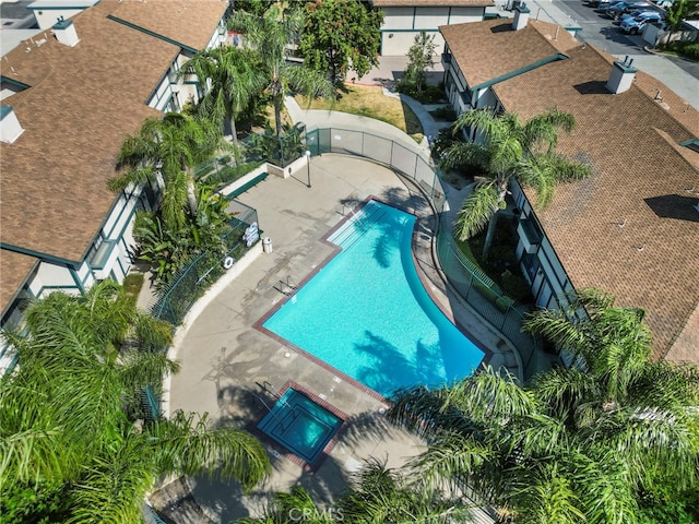15230 Roxford St Unit 61, Sylmar, CA 91342 - bird's eye view of a pool area
