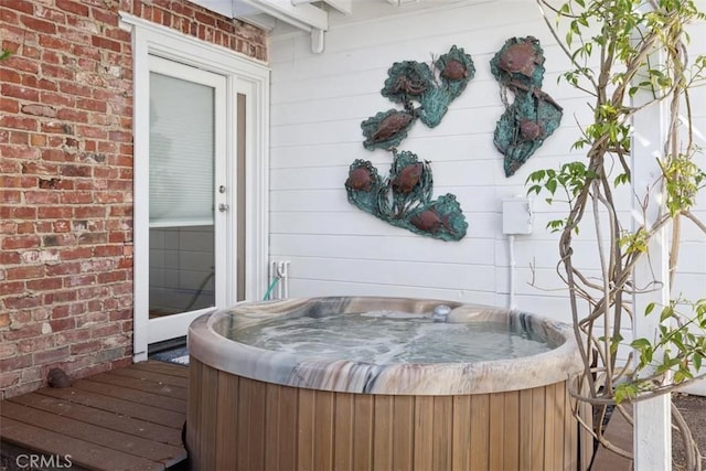 1780 Ocean Blvd, Pismo Beach, CA 93449 - wooden terrace with a hot tub