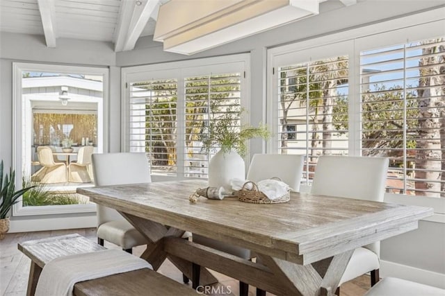 1780 Ocean Blvd, Pismo Beach, CA 93449 - sunroom with beamed ceiling