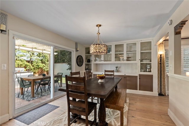 414 Faye Ln, Redondo Beach, CA 90277 - dining room with light wood-style floors and baseboards